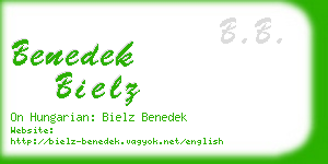 benedek bielz business card